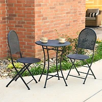 Hello Honey® Metal Cane Outdoor Bistro Patio Set