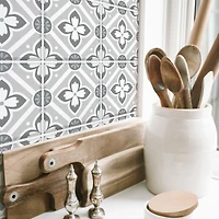 RoomMates Galway Gray Tile Backsplash Peel & Stick Giant Decals