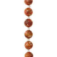 12 Pack:  Orange Imperial Jasper Round Beads, 10mm by Bead Landing™