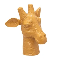 Hello Honey® 10.25" Matte Mustard Reactive Glaze Stoneware Giraffe Head Vase