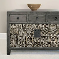 RoomMates Black Persian Ikat Peel & Stick Wallpaper