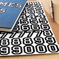 Black & White Letterman Number Stickers by Recollections™