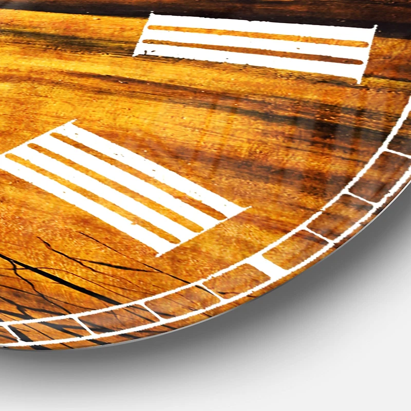 Designart 'Bright Sun In Flower Traditional Wall Clock