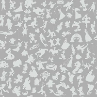 RoomMates Disney 100th Anniversary Characters Silver Peel & Stick Wallpaper