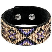 Wonderland Crafts Bead Artificial Leather Embroidery Bracelet Kit