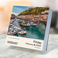 TF Publishing 2024 World's Best by Travel + Leisure Daily Desktop Calendar