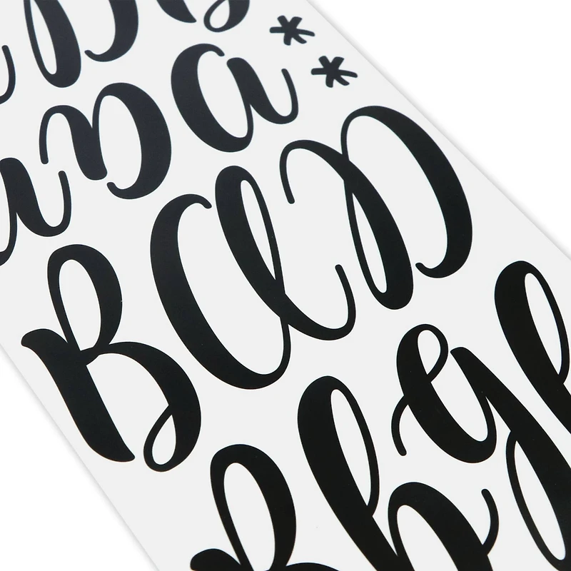 Black Hand Letter Alphabet Stickers by Recollections™