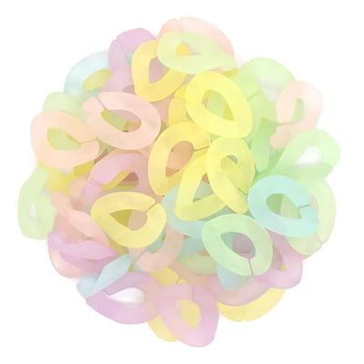 Wavy Frosted Plastic Chain Links by Creatology™