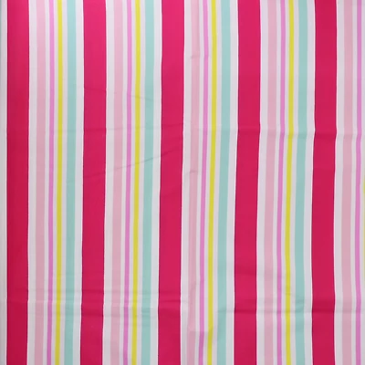 70" Pink Multi Stripes Vinyl Table Cover by Ashland®