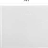 JAM Paper 5.5" x 7.38" Clear Plastic Tuck Flap Booklet Envelopes, 24ct.