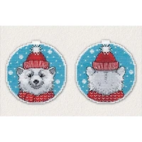 Oven Christmas Bear Cross Stitch Kit