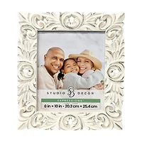 Expressions™ Whitewash Fleur-De-Lis Frame by Studio Décor®