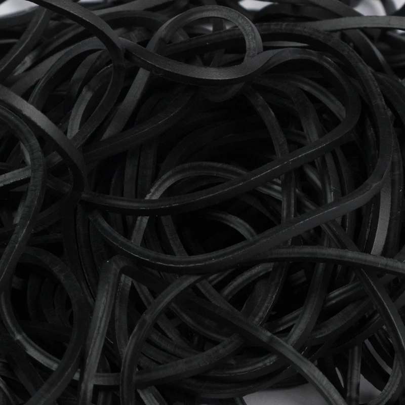 JAM Paper Size 16 Black Rubber Bands, 100ct.