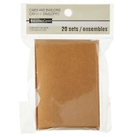 Kraft Gift Card & Envelope Set by Recollections™, 2.5" x 3.5"