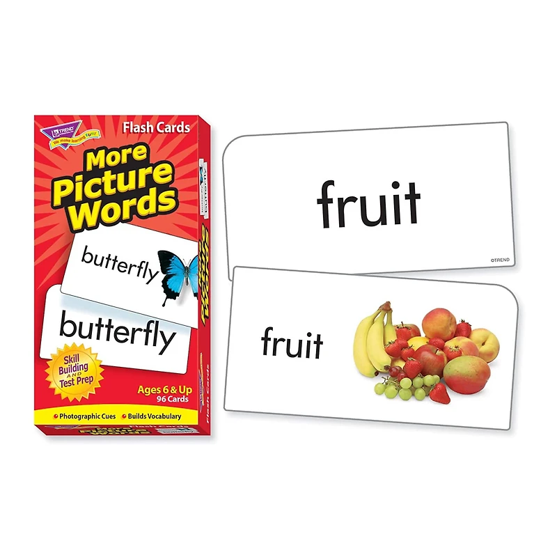 Trend Enterprises® More Picture Words Skill Drill Flash Cards