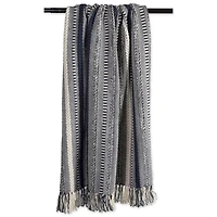 DII® Navy Braided Stripe Throw