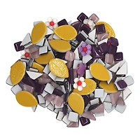 14" Round Yellow Flowers Mosaic Tray Kit by Make Market®