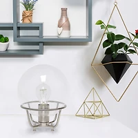 Lalia Home 10" Old World Globe Glass Table Lamp