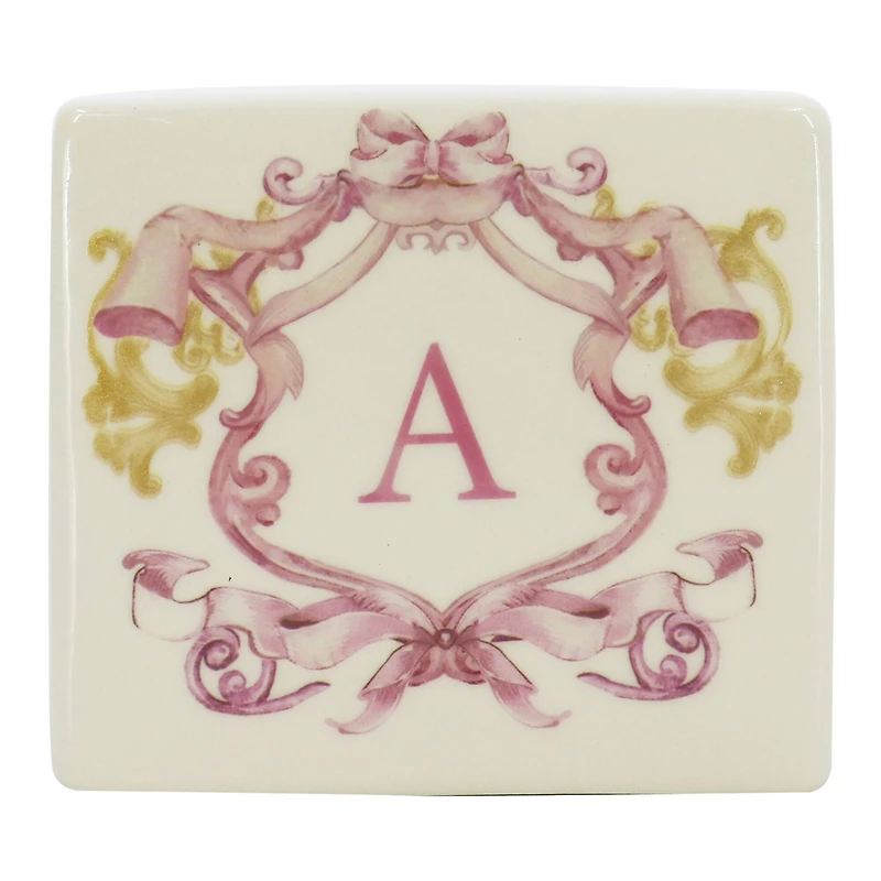 4.5" x 4" Ceramic Monogram Décor by Ashland