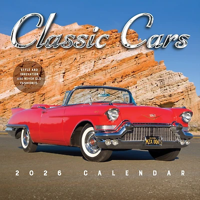 2026 Classic Cars Wall Calendar