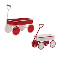 Metal Wagon Décor Set, 18" & 14.25"