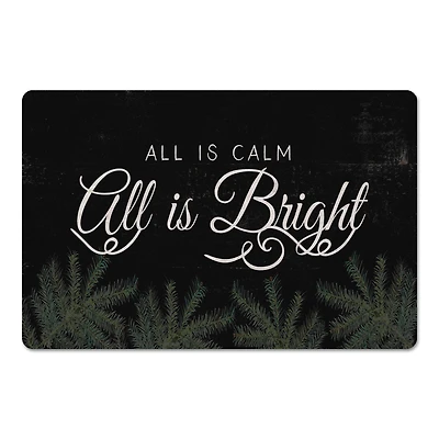All Is Calm All Is Bright Floor Mat