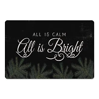 All Is Calm All Is Bright Floor Mat