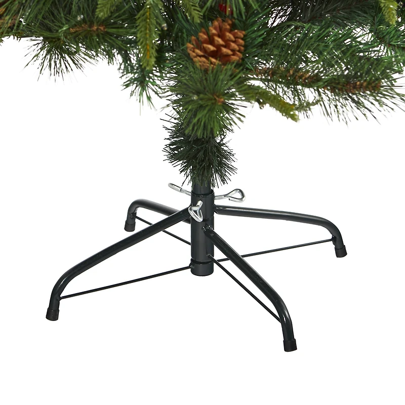 5ft. Pre-Lit Mixed Pine Artificial Christmas Tree, Clear LED Lights