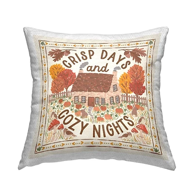 Stupell Industries Crisp Days & Cozy Nights Outdoor Printed Pillow
