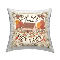 Stupell Industries Crisp Days & Cozy Nights Outdoor Printed Pillow