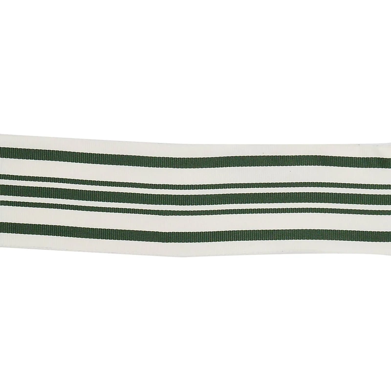 2.5" x 80ft. Green Stripes Wired Jumbo Ribbon by Celebrate It®