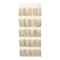 Simplify Faux Jute 20-Pocket Shoe Organizer