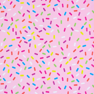 30" Pink Sprinkle Toss Gift Wrap by Celebrate It™
