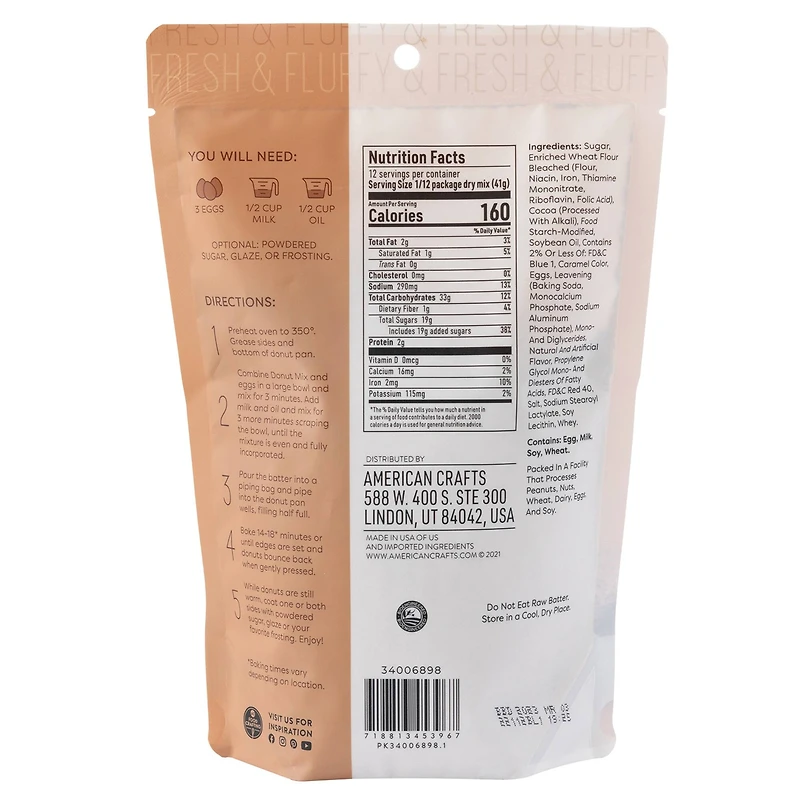 Sweetshop™ Chocolate Cake Donut Mix, 17.5oz.