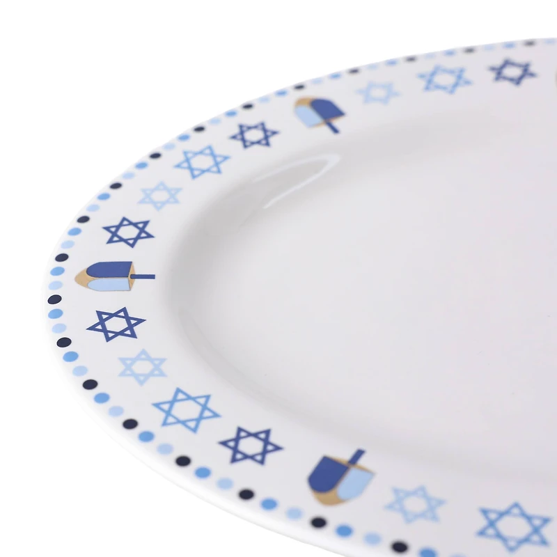 14" x 10" Hanukkah Ceramic Oval Plate by Ashland®