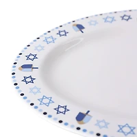 14" x 10" Hanukkah Ceramic Oval Plate by Ashland®