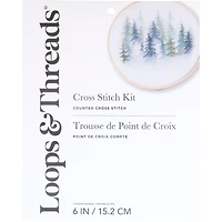 Trees Counted Cross Stitch Kit by Loops & Threads®