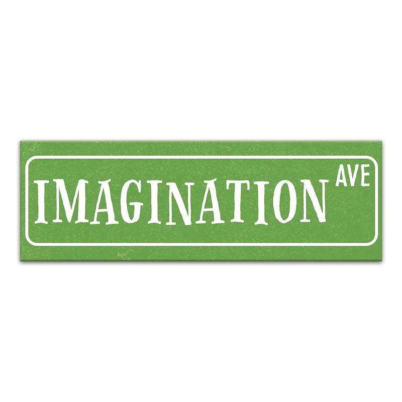 Imagination Avenue 36" x 12" Canvas Wall Art