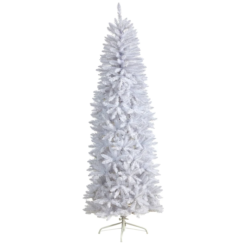 7ft. Unlit Slim White Artificial Christmas Tree
