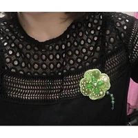 Crystal Art Beadwork Kit For Creating Brooch Symbol Of Luck