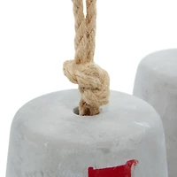 9" Gray Cement Coastal Lifeguard Sculpture Set