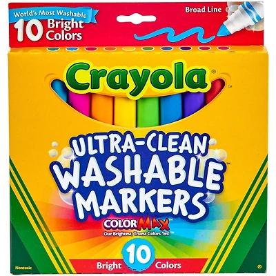 Crayola® Ultra-Clean Washable™ Color Max™ Broad Line Bright Markers