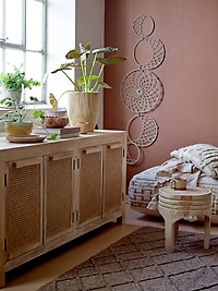 Hello Honey® Rounded Paulownia Wood Pots Set