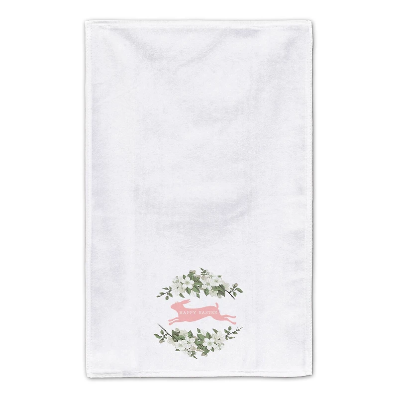 Pink Rabbit Tea Towel - Set of 2