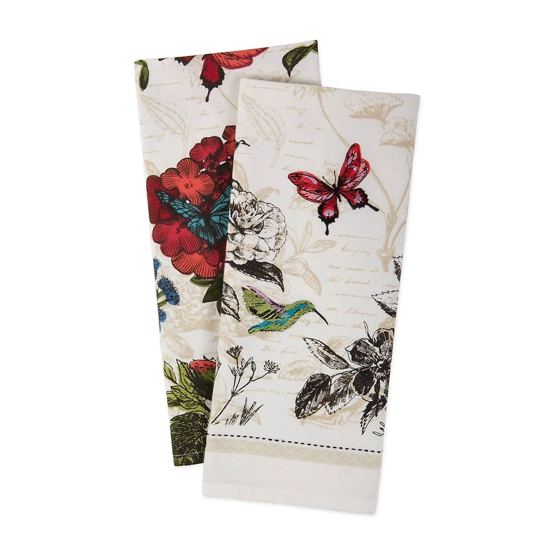 DII® Botanical Blooms Dishtowel, 2ct.
