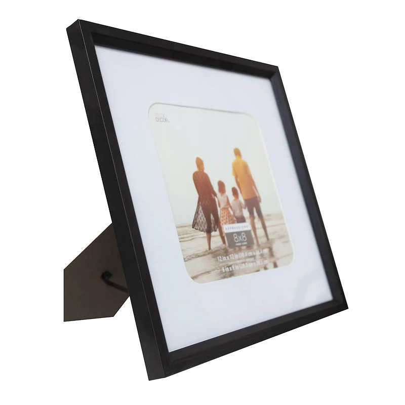 Expressions™ 8" x 8" White & Black Frame with Mat by Studio Décor®