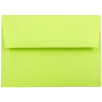 JAM Paper A7 Ultra Lime Green Invitation Envelopes, 50ct.