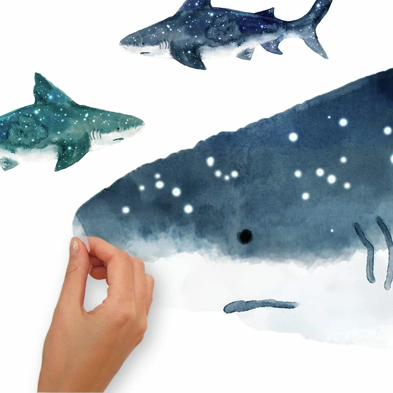 RoomMates Shark Peel & Stick Giant Wall Decals