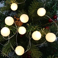 12ct. Warm White LED White Fuzzy String Lights by Ashland®