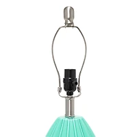 Lalia Home 23" Pleated Table Lamp with White Fabric Shade